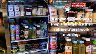 All The Criticisms We Have About Bella Hadid's Disturbingly Perfect Fridge